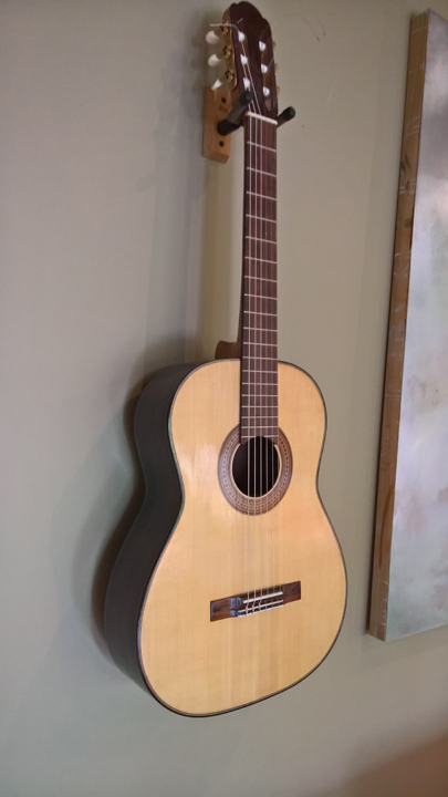 Completely traditional looking Hauser style classical guitar